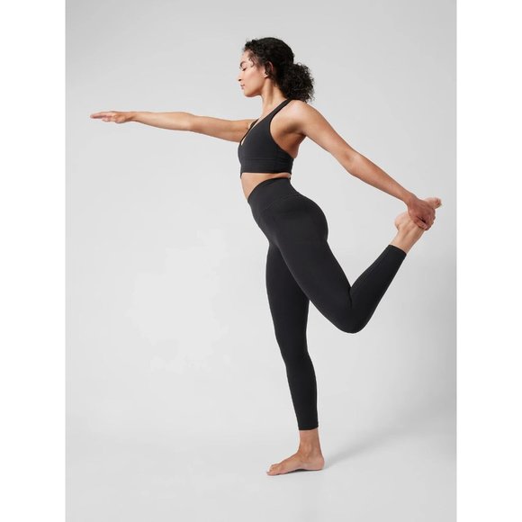 New Athleta S Transcend (Serenity) Plunge Sports Bra Small A-C Black - Picture 5 of 6